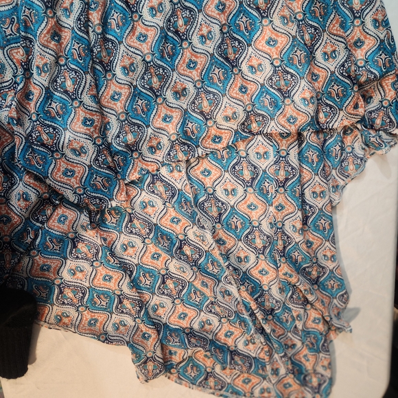 Rue21 Denim and Patterned Strapless Dress - Picture 6 of 16